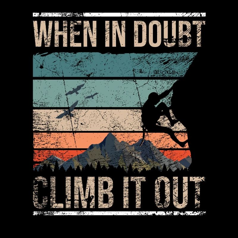 Retro climbing bouldering boulder