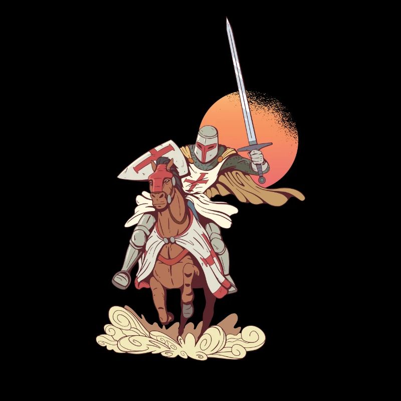 Knight medieval armor Templar sword