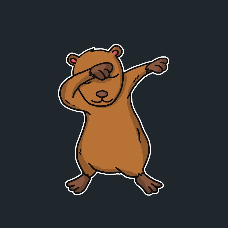 Lustiges Dabbing Capybara Geschenk