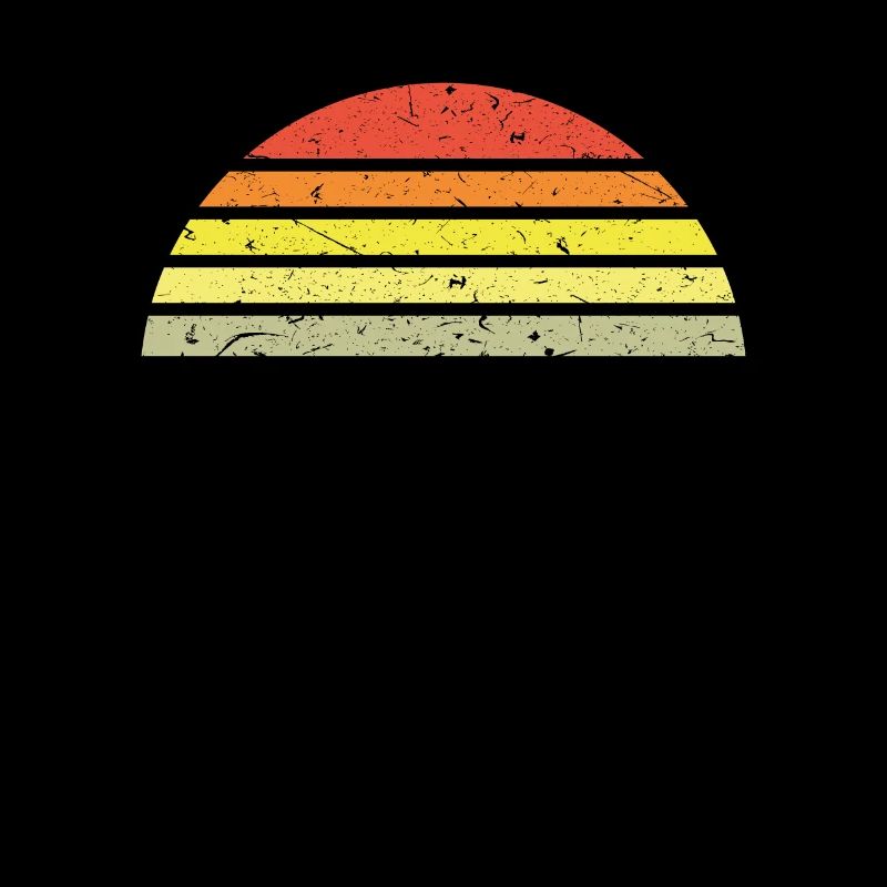 Sunset semicircle retro