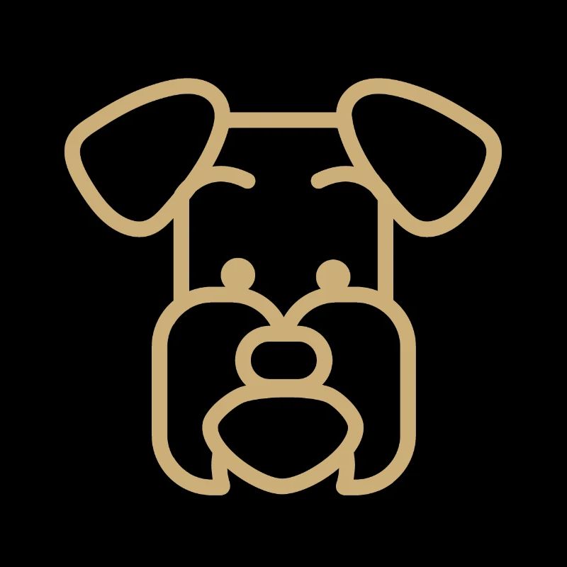 Schnauzer race de chien Polygone visage