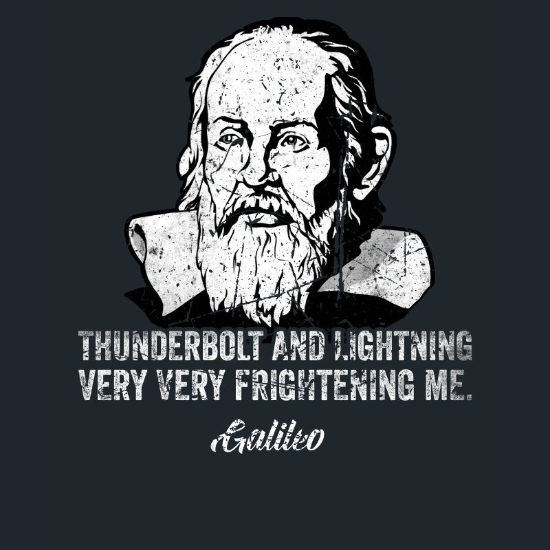 Thunderbolt lightning Galileo Philosopher Physics