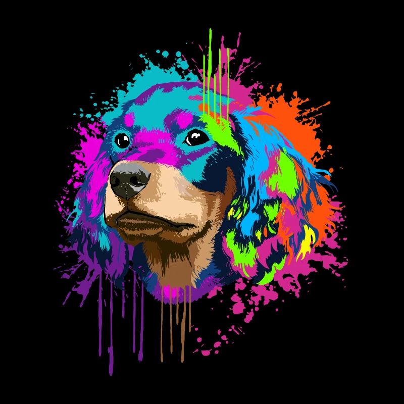 Splash Art Gordon Setter Hund Hundehalter Geschenk