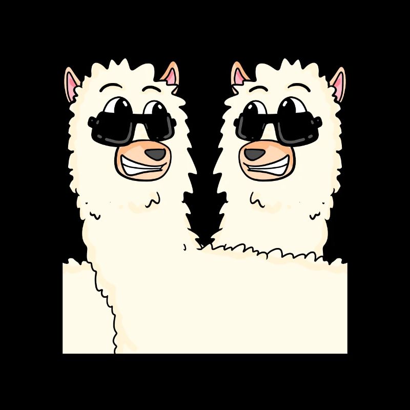 Funny alpacas