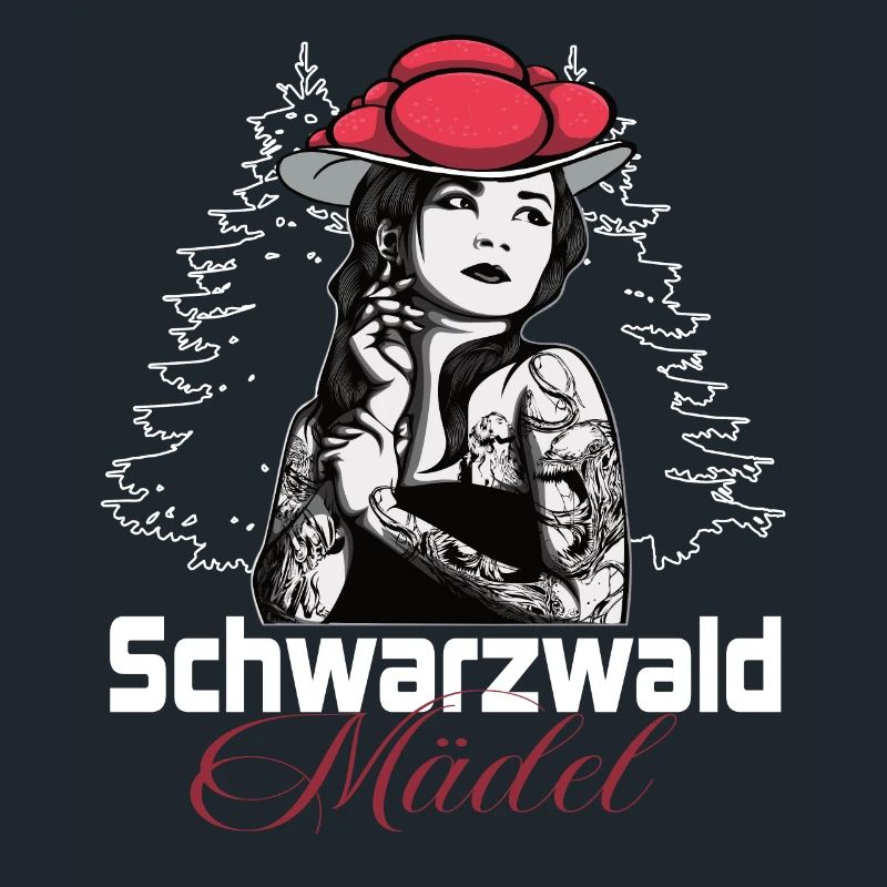 Moderne Schwarzwaldmädel avec chapeau de bollen