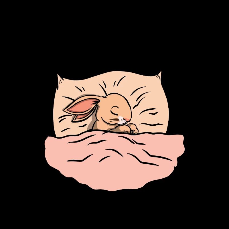 Netter Hase Schlafender Cartoon Hase
