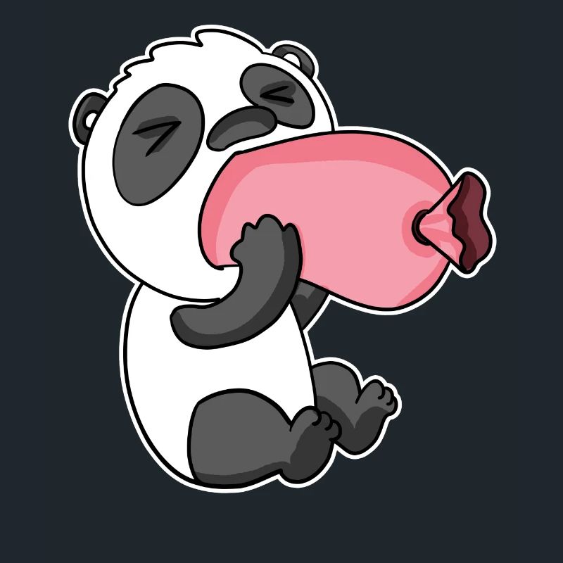 Panda avec saucisse