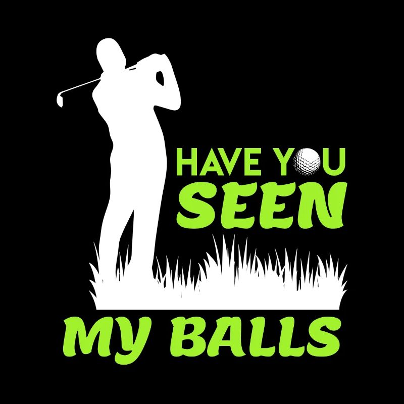 Golfspieler Witz Spaß Golfbälle Platzreife
