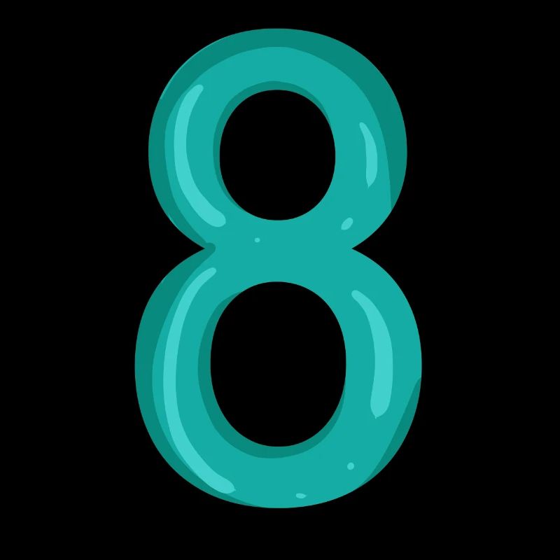 Nummer 8 - Zahl 8