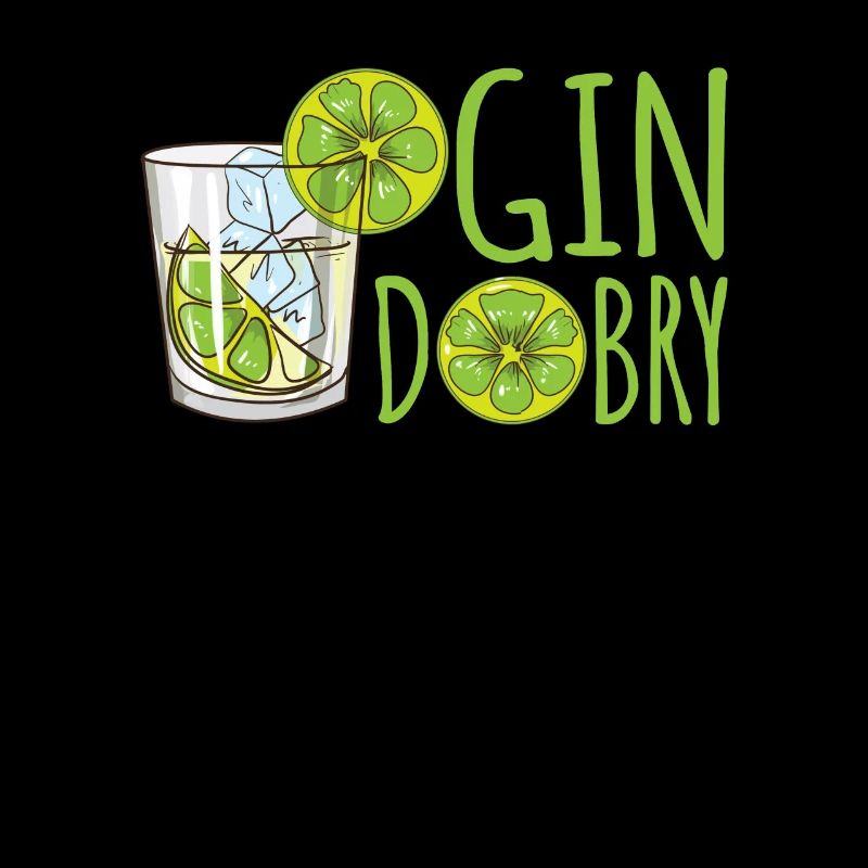 Gin Dobry Polish Pun Gin Glass Limes