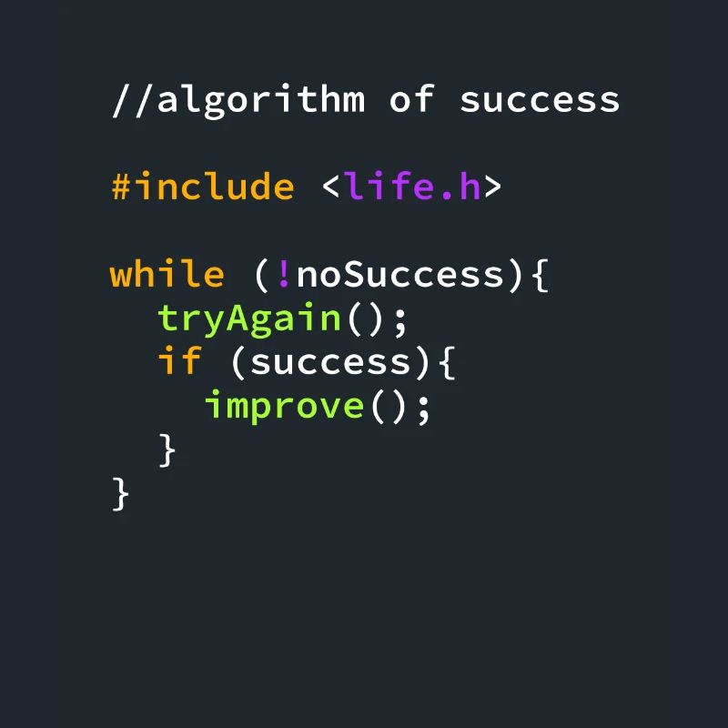 Erfolg erfolgreicher Programmierer Algorithmus