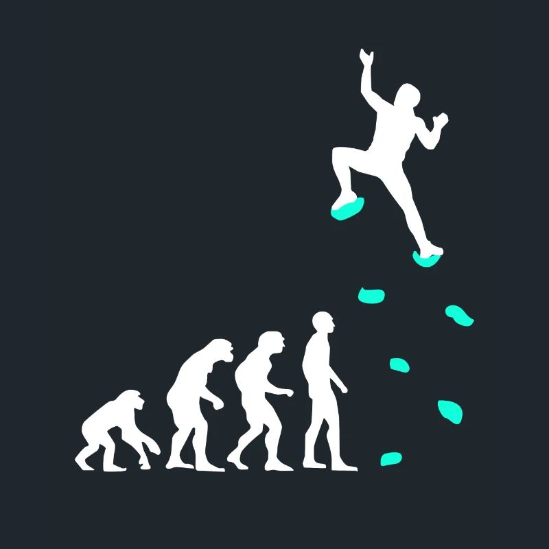 Klettern Evolution Klettergriffe Kletterwand