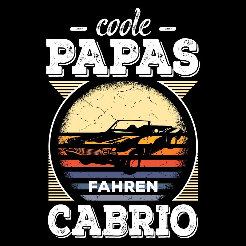 Coole Papas Fahren Cabrio Retro Auto Oldtimer Papa