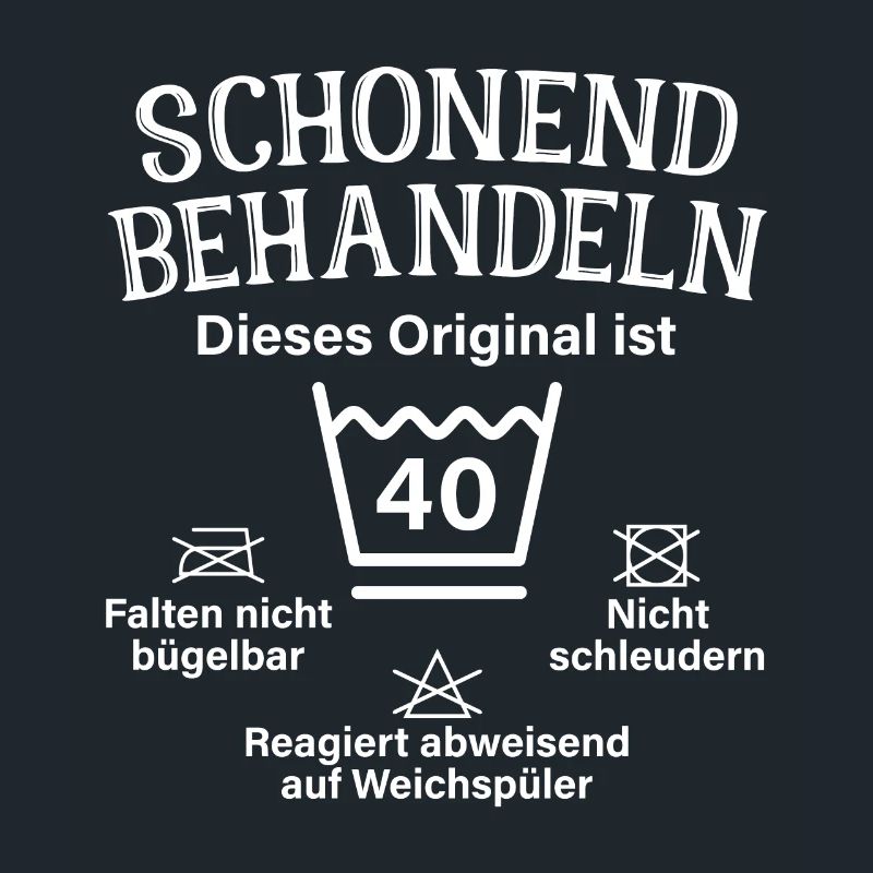 Schonend Behandeln Vierzig Geschenk 40. Geburtstag