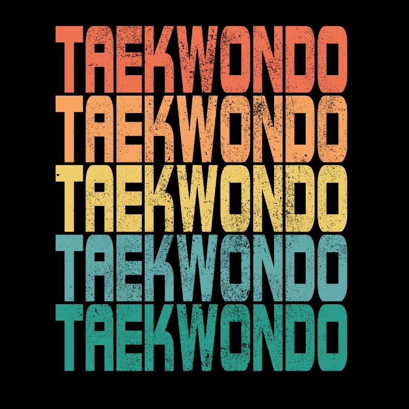 Tae kwon do Taekwondo Dire Cadeau Rétro