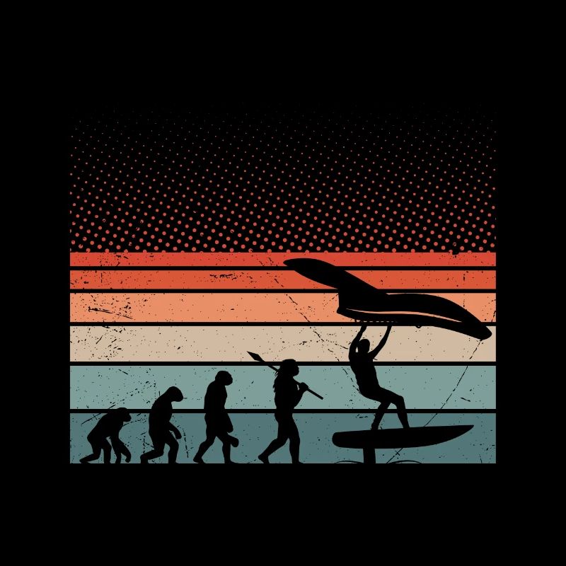 Retro Wing Foil Wing Surfer