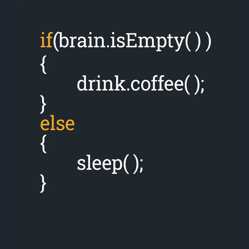 Programmeur Étudiant en informatique Tired Coffee C++