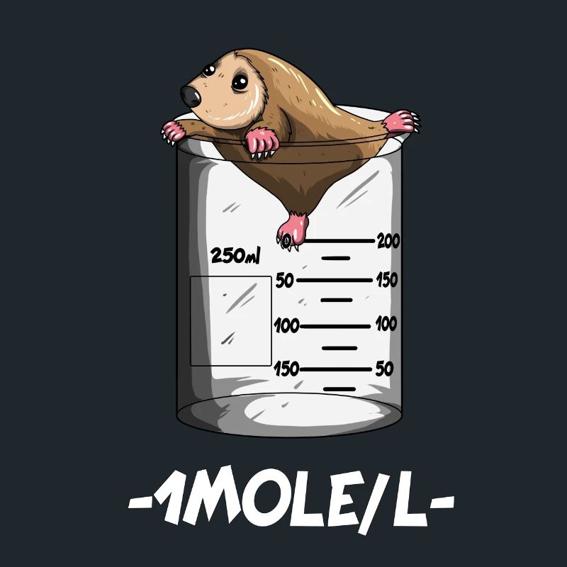 Professeur de chimie 1 Mole / L Mole Chimie Science