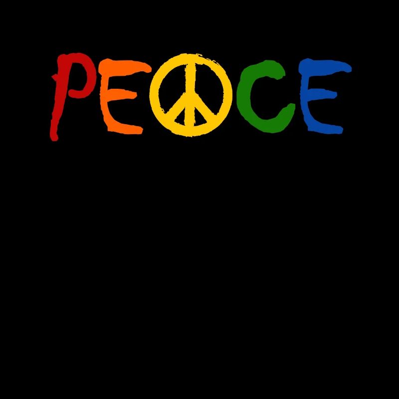 PEACE - mit dem A als Friedenssymbol Peacezeichen