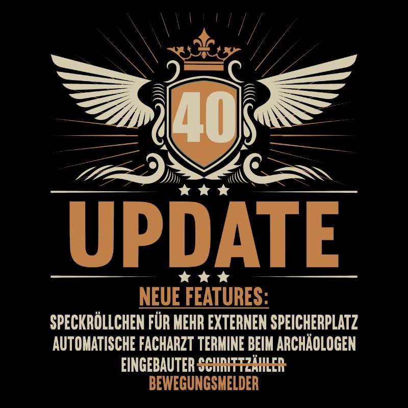 Update neue features 40 Jahre alt 40. Geburtstag
