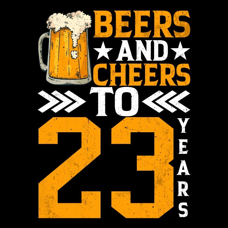 Acclamations et bière à 23 ans Chope de bière mousseuse