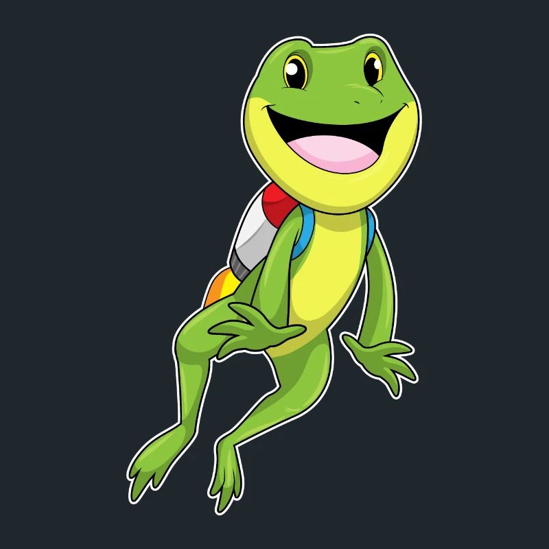 Frog with jetpack