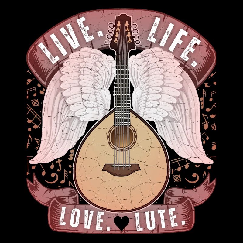 Luth, instrument de luth, joueur de luth, disant