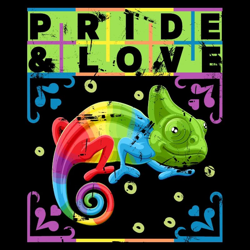 Rainbow Chameleon, LGBT Pride-Rainbow LGBTQ
