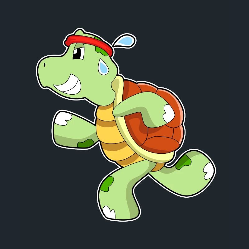 Turtle as jogger