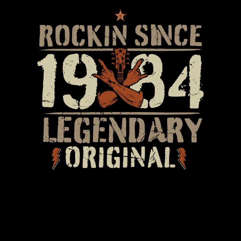 1984 38 Jahre Rock and Roll Geburtstag Geschenk