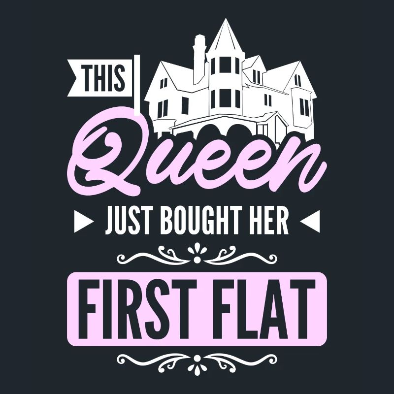 This queen just bought her first flat