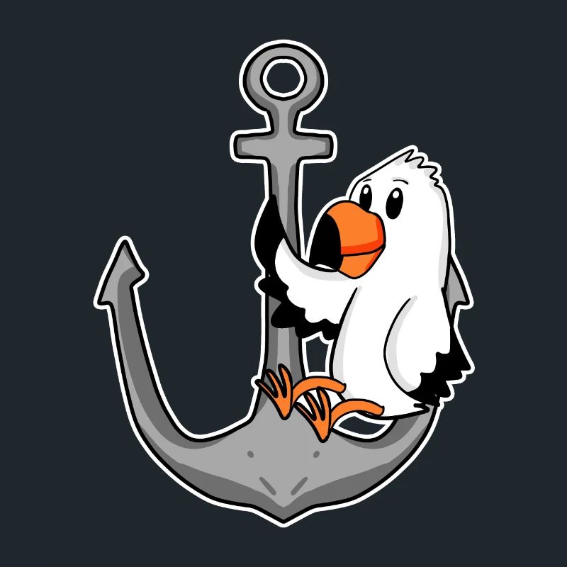 Anker und Möwe