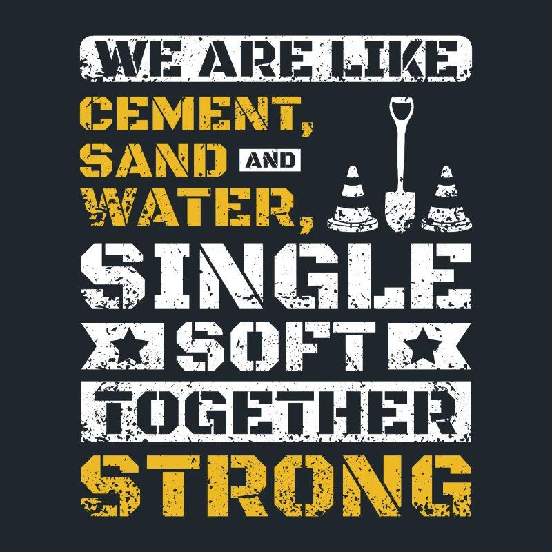 Nous sommes comme du sable de ciment et de l’eau
