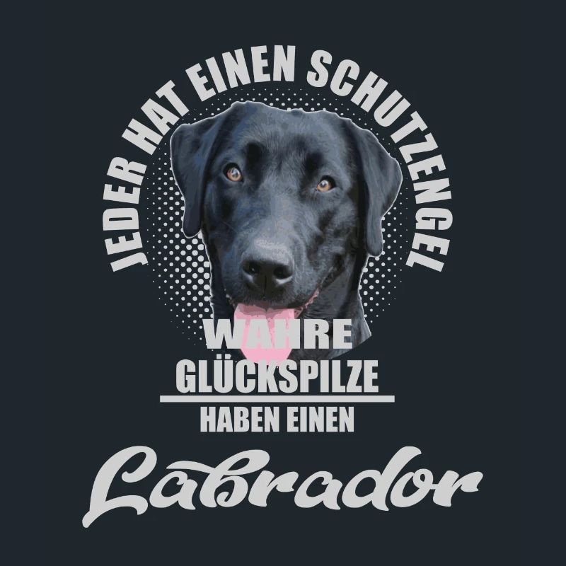Schwarzer Labrador Schutzengel Spruch