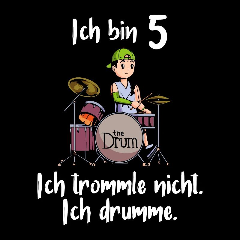 Ich bin 5 - Mädchen Schlagzeuger