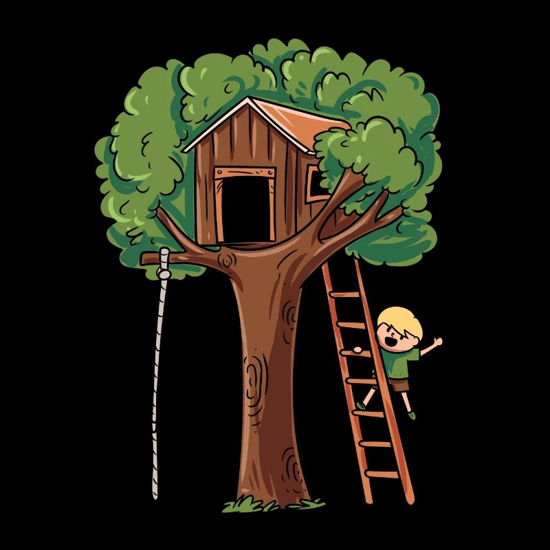 Cabane dans les arbres de jeux