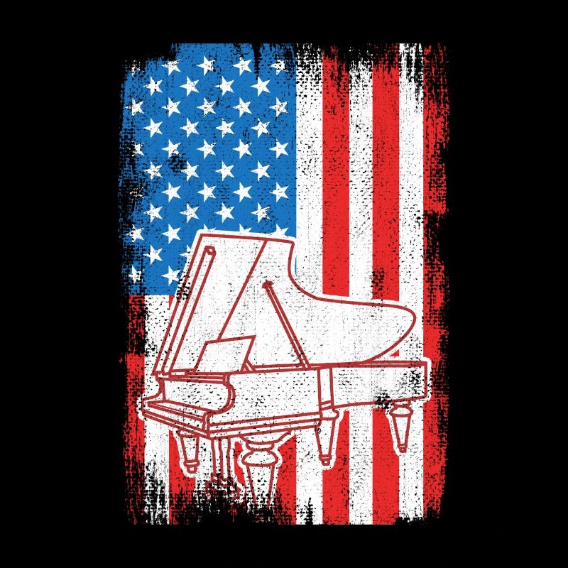 Piano drapeau des États-Unis