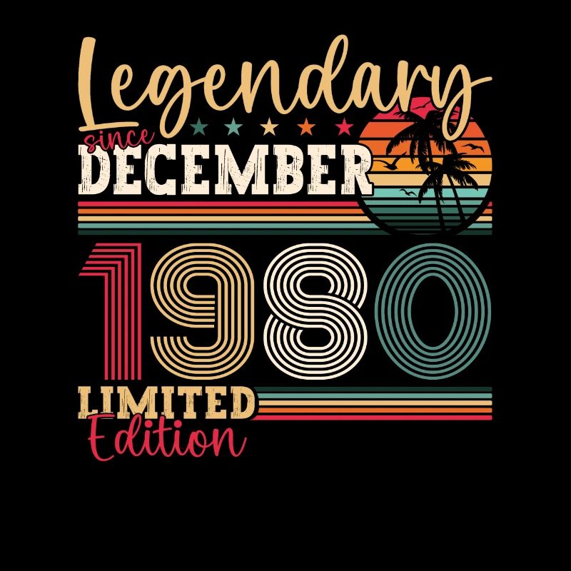 Décembre Né 1980 Cadeau de 42e anniversaire