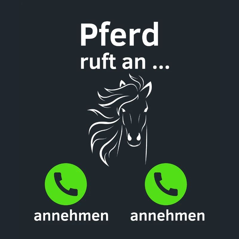 Pferd ruft an - annehmen oder annehmen?