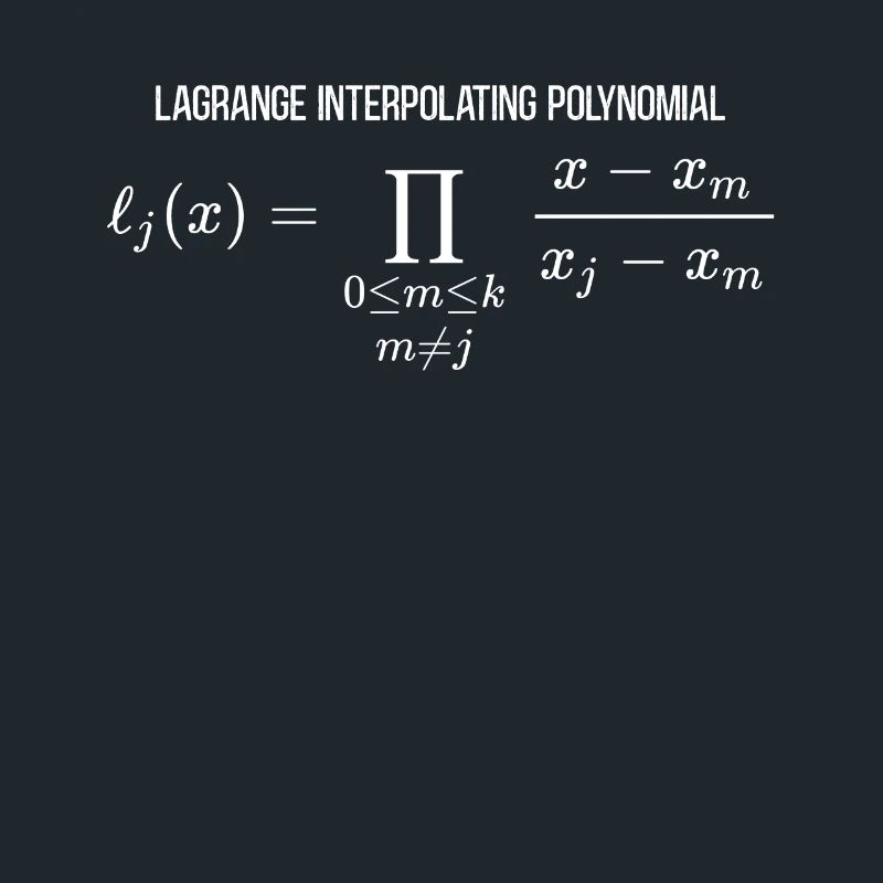 Lagrange Interpolating Polynomial Math Mathematics
