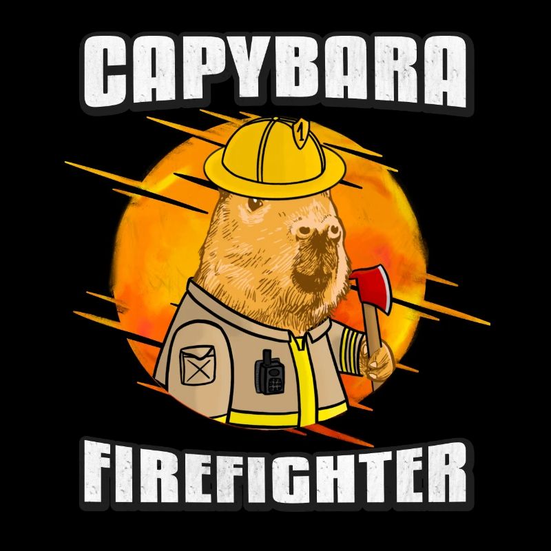 Chemise de pompier pompier de Capybara