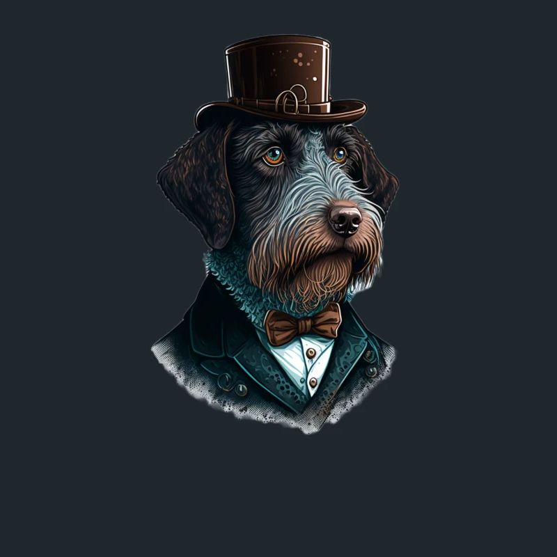 Hund German Wirehaired Pointer Hundemotiv