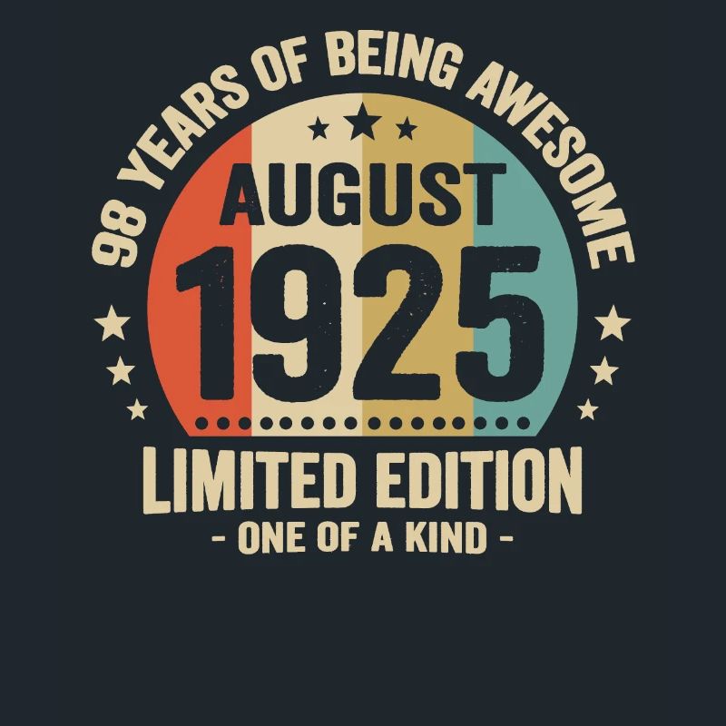 August 1925 98 Jahre Jubiläumsgeschenk