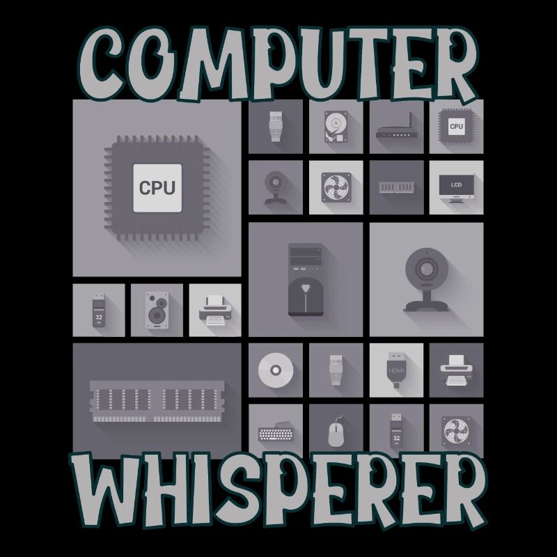 Computer Whisperer IT Tech Support Nerds Geeky