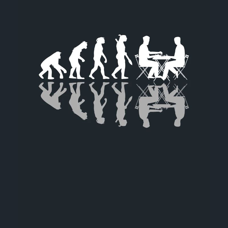 Human Evolution Chess Player Pieces Board Games