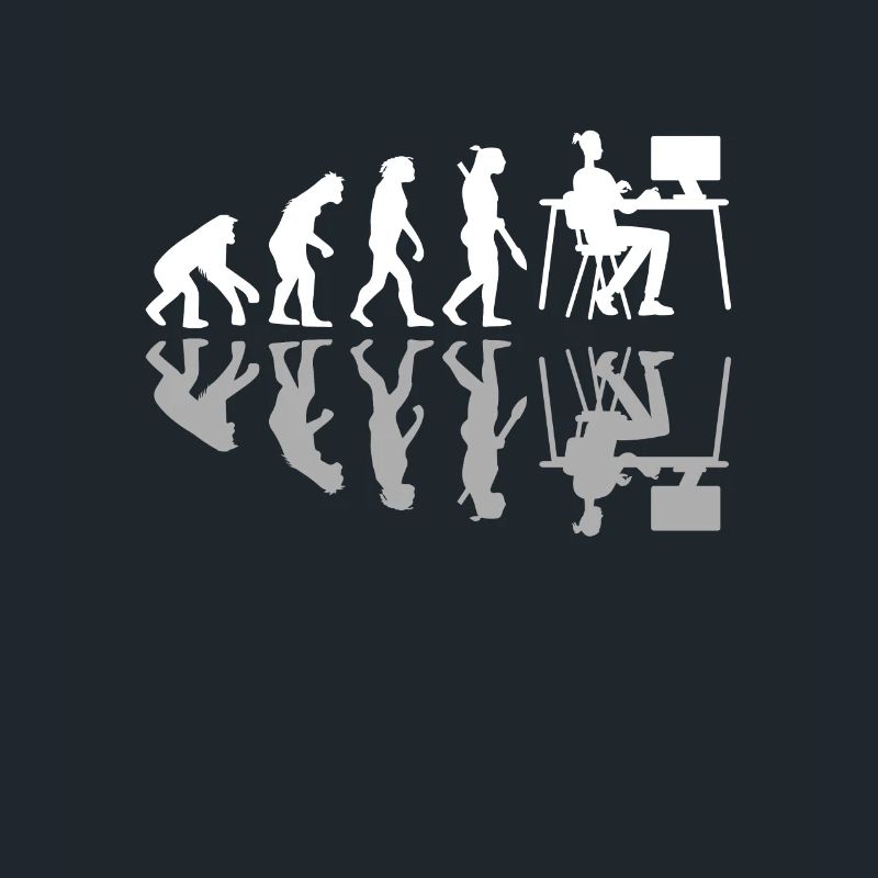 Human Evolution Web Designer Humor Digital Design