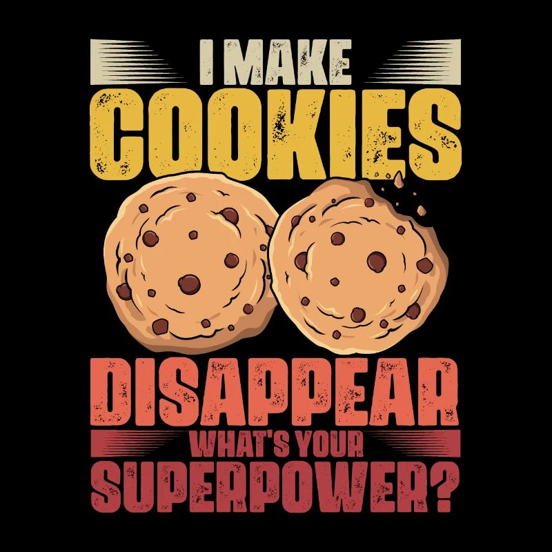 Retro Cookie Eating Superpower For A Cookie Fan