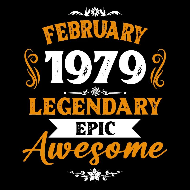 Februar 1979 Legenden Geburtstag Geschenk
