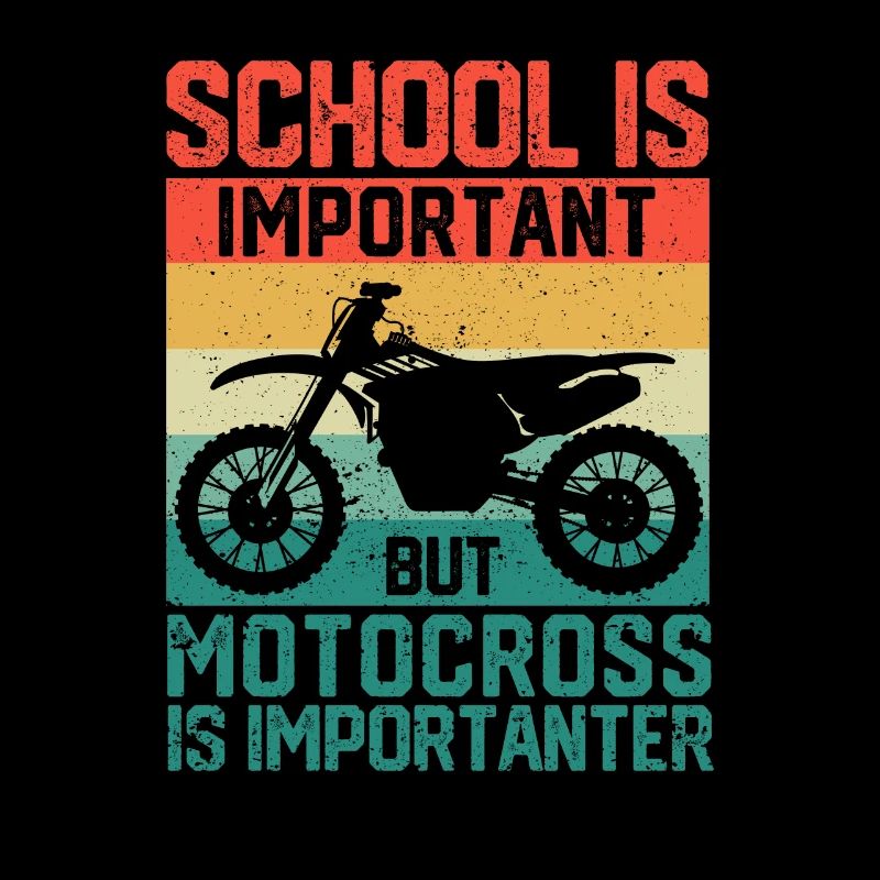L’école est importante, mais le motocross reste