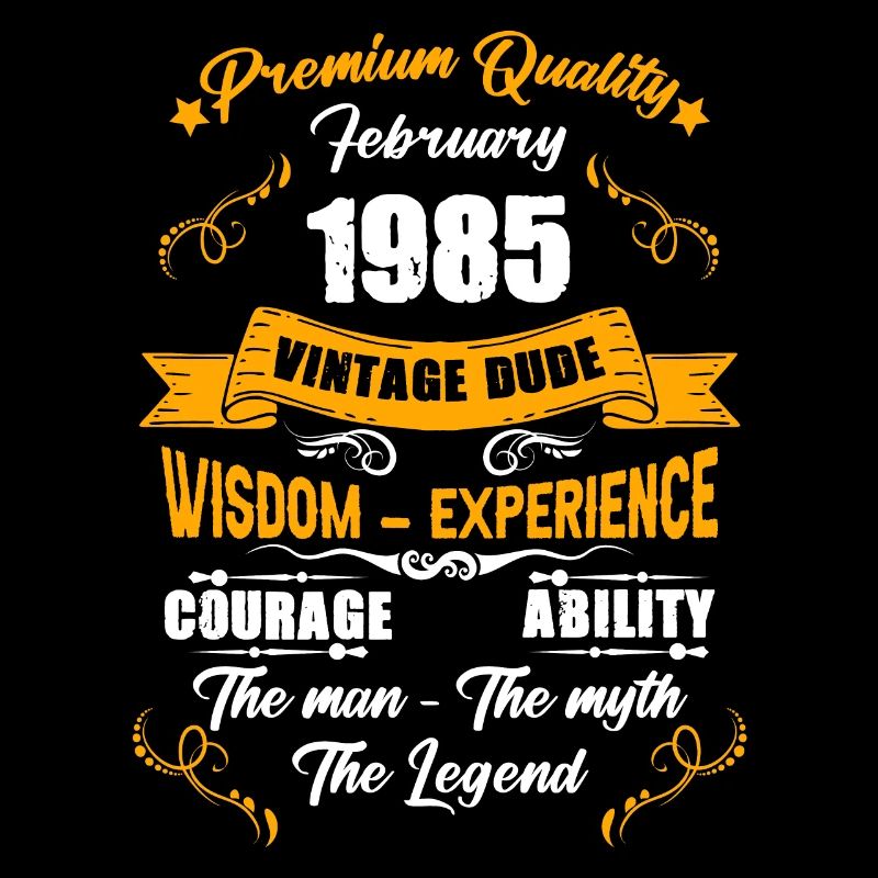 Februar 1985 Vintage Geburtstag Geschenk